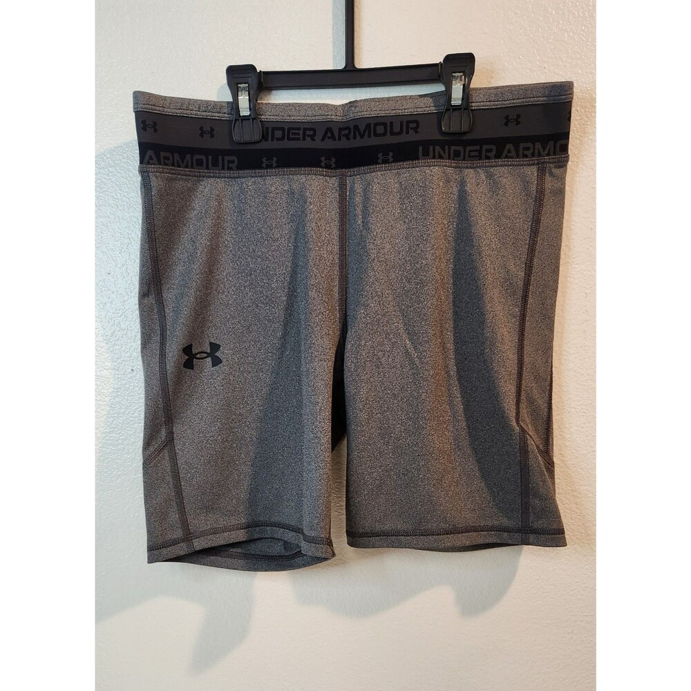 Under Armour Spandex Shorts Activewear Womens Size YLG  color Grey